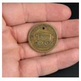 Tyson & Co Telegraph Line New York Transit Token
