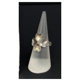 Beau Sterling Silver Dogwood Blossom Ring