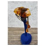 Victorian Baltic Amber Nugget Brooch