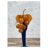 Butterscotch Baltic Amber Grape Brooch