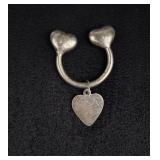 Tiffany & Co Sterling Silver Heart Key Ring