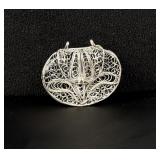 Filigree Coin Purse Necklace Pendant