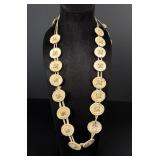 Native American Indian Antler & Leather Necklace