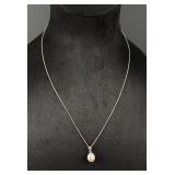 Sterling Silver Pearl Necklace