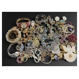 2 Pounds of Rhinestone Costume Jewelry