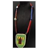 African Yoruba Diviners Beaded Face Necklace