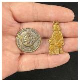 Orphan Annie Secret Society Pinback and Pendant