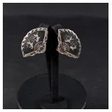 Sterling Silver Siam Nude Dancing Girl Earrings
