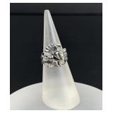Sterling Silver Flower Blossom Ring