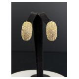 Christian Dior Pave Rhinestone Earrings