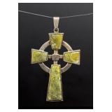 Sterling Silver Irish Connemara Cross Pendant
