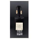 Jack of Arts Alaskan Scrimshaw Ivory Earrings