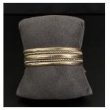 Navajo Sterling Silver Rope Twist Bracelet