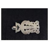French Sterling Silver Chatelaine Belt Hook