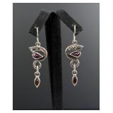 Patricia Locke Sterling Silver Rhinestone Earrings