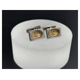 Georg Jensen 59a 18k Sterling Silver Cufflinks