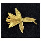 Flora Danica Eggert Sterling Silver Brooch