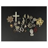 Collection of Rhinestone Costume Jewelry