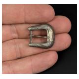 Sterling Silver Cowboy Hat Belt Buckle
