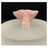 Rhodochrosite Whale Tail Carving