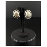 Sterling Silver Taxco Mexico Dome Earrings