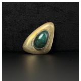 Sterling Silver Israel Eilat Stone Brooch