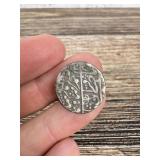 Antique Sikh Empire Islamic Silver Coin