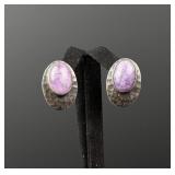 Shube Dakota West Sterling Amethyst Earrings