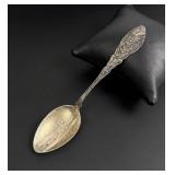 Sterling Indian Alvarado Hotel Souvenir Spoon