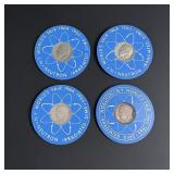 1964 New York Worlds Fair Neutron Irradiated Dimes