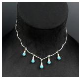 Carolyn Pollack Relios Sterling Turquoise Necklace