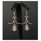 Navajo Sterling Silver Mother of Pearl Earrings