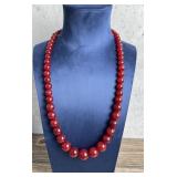 Baltic Cherry Amber Bead Necklace