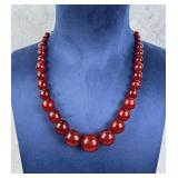 Baltic Cherry Amber Bead Necklace