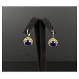Sterling Silver and Lapis Lazuli Earrings
