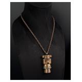 Bell Trading Post Copper Kachina Doll Necklace
