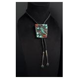 Navajo Sterling Silver Lizard Bolo Tie