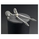 Georg Jensen Beaded Sterling Silver Sugar Tongs