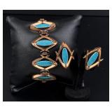 Matisse Renoir Copper Bracelet and Earrings