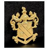 Miriam Haskell Shield Heraldic Crest Brooch