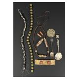 Collection of Native American Whirling Log Jewelry