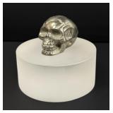 Pyrite Skull Carving