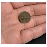 1871 California Railroad Transportation Token