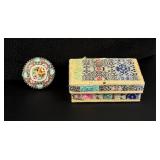 Micro Mosaic Italian Floral Brooch