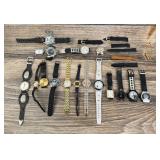 Collection of Quartz Watches and Bands