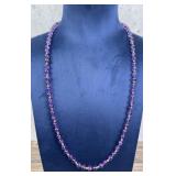 14k Gold and Amethyst Bead Necklace