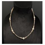 14K Gold and Pearl Necklace