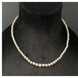 Sterling Silver Pearl Necklace