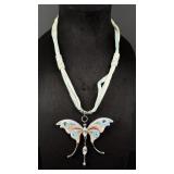 Franz Porcelain Butterfly Necklace