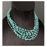 Desert Rose Navajo Turquoise Heishi Necklace